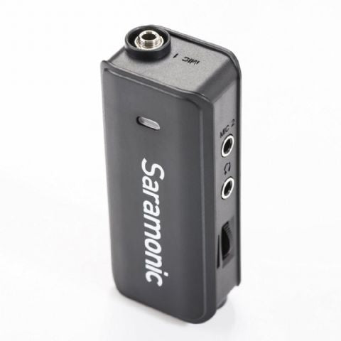 Saramonic Dual Audio Mixer LavMic met Lavalier Microfoon voor DSLR/GoPro/Smartphones