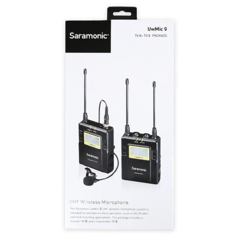 Saramonic Lavalier Microfoon Set UwMic9 TX9 + RX9 UHF Draadloos