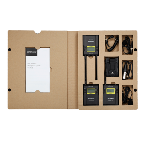 Saramonic Lavalier Microfoon Set UwMic9 TX9 + TX9 + RX9 UHF Draadloos
