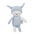 knuffeldiertje junior pluche blauw 15 x 25 cm