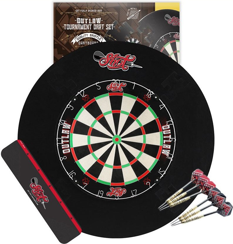 Shot Outlaw Tournament Dartboard Set