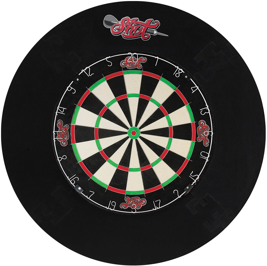 Shot 4pce Dartboard surround Black