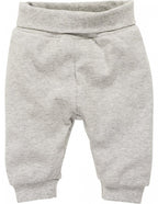 babybroek Interlock junior katoen grijs maat 80