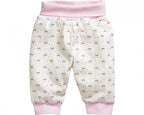 babybroek Interlock roze konijn maat 56