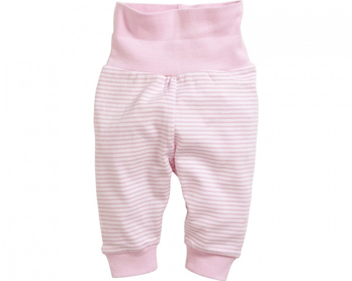 Schnizler Babybroek Interlock wit/roze maat 74