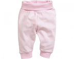 Schnizler Babybroek Interlock wit/roze maat 74