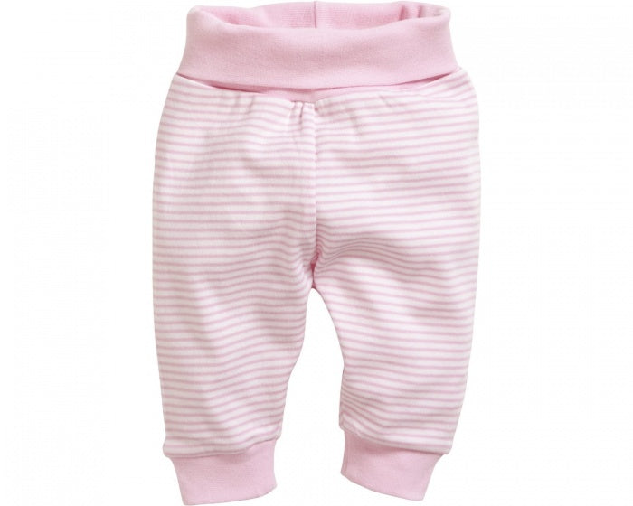 Schnizler Babybroek Interlock wit/roze maat 74