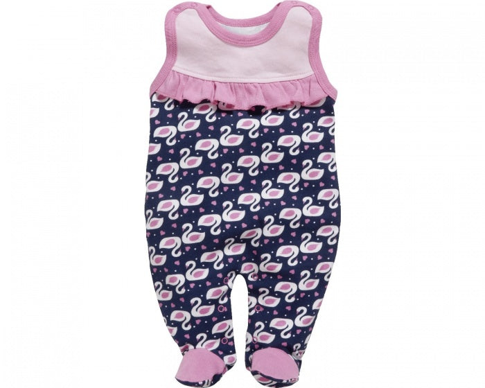 boxpakje Zwaan meisjes roze/navy 2-delig maat 50