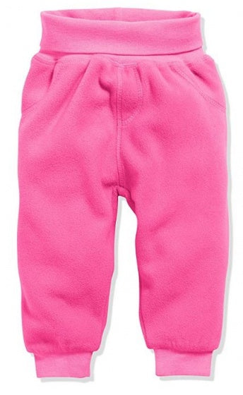 broek Fleece junior polyester roze maat 80