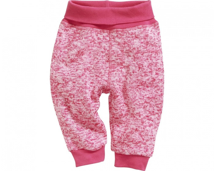 Schnizler Broek gebreid meisjes roze maat 56