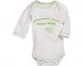Schnizler Romper lange mouw junior katoen beige/groen mt 50/56