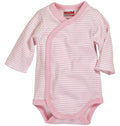 romper Wrap Body Basic junior lichtroze/wit maat 56