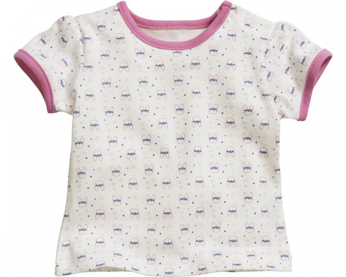 Schnizler T-shirt korte mouwen Konijn meisjes beige maat 80