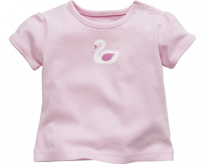 Schnizler T-shirt korte mouwen Zwaan meisjes roze maat 62