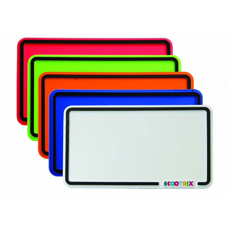 scootrix number plate orange
