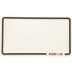 Scootrix Number plate white
