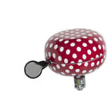 Fietsbel Dingdong 80Mm Dots Rood/Wit