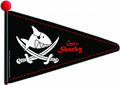Bike fashion sicherheitswimpel safety flag 2-split caept´n sharky
