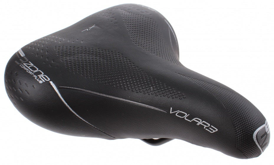 Buzaglo selle bassano zadel volare 3 zone d xl. met spanninga achterlicht + elastomeer