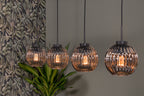 Sense' living Berlin hanglamp 18 x 150 cm E27 glas bruin