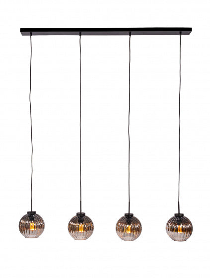 Sense' living Berlin hanglamp 18 x 150 cm E27 glas bruin