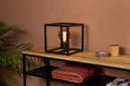 Sense' living Basel XL tafellamp 28 cm E27 staal 40W zwart