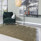 Sense' living Vloerkleed Gaby 160 x 230 cm textiel groen/grijs