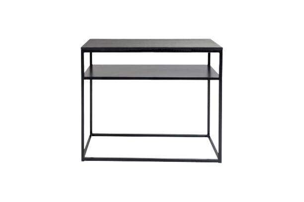 Sense' living Zoro wandtafel 90 x 40 cm hout/RVS zwart
