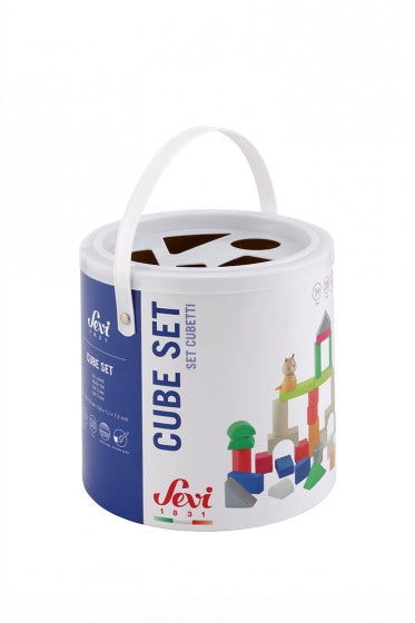 blokkenset Cube junior hout 36-delig