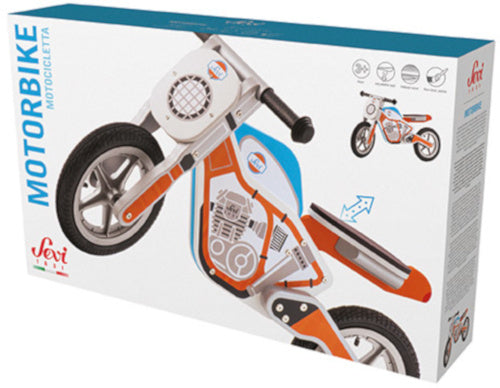 loopfiets motorfiets junior oranje/blauw