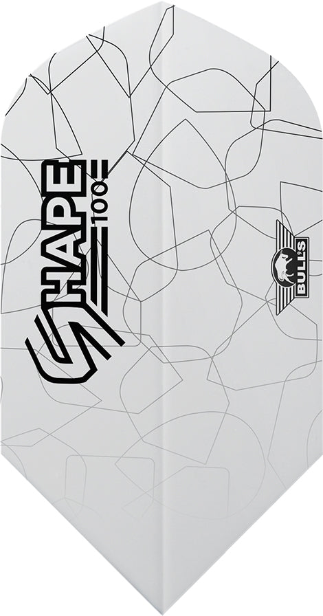 Bull's Shape 100 White Slim Flight