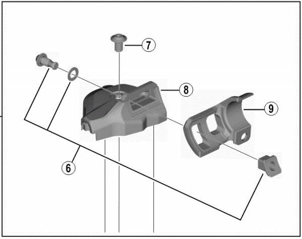 shimano cover unit for sl-m8000-i i-spec ii