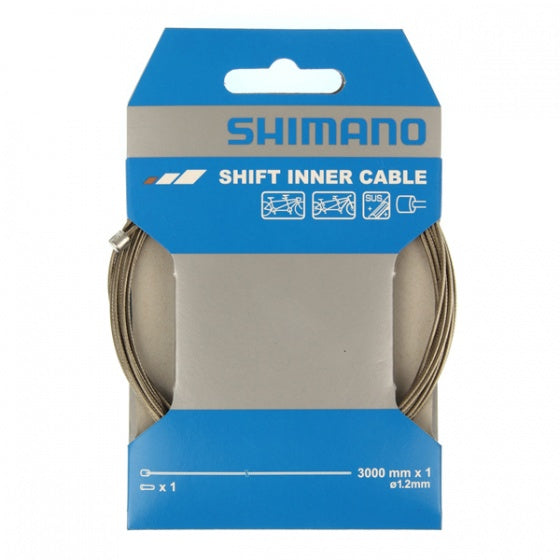 Shimano tandem stainless steel sus shift inner cable 1.2mm x 3000mm