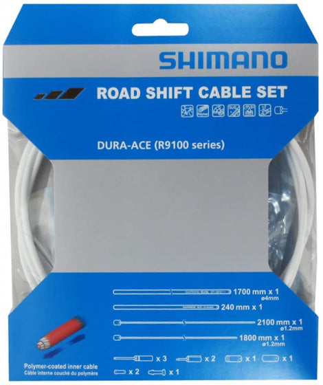 Shimano derailleurkabelset rs900 2100 mm wit 4-delig