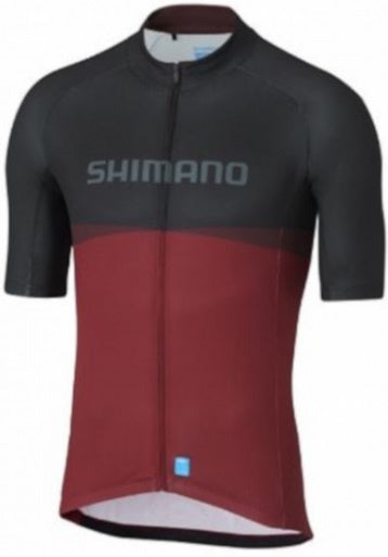 fietsshirt Team heren polyester zwart/rood maat XS