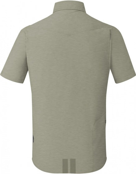 fietsshirt Transit heren korte mouwen kaki maat XS