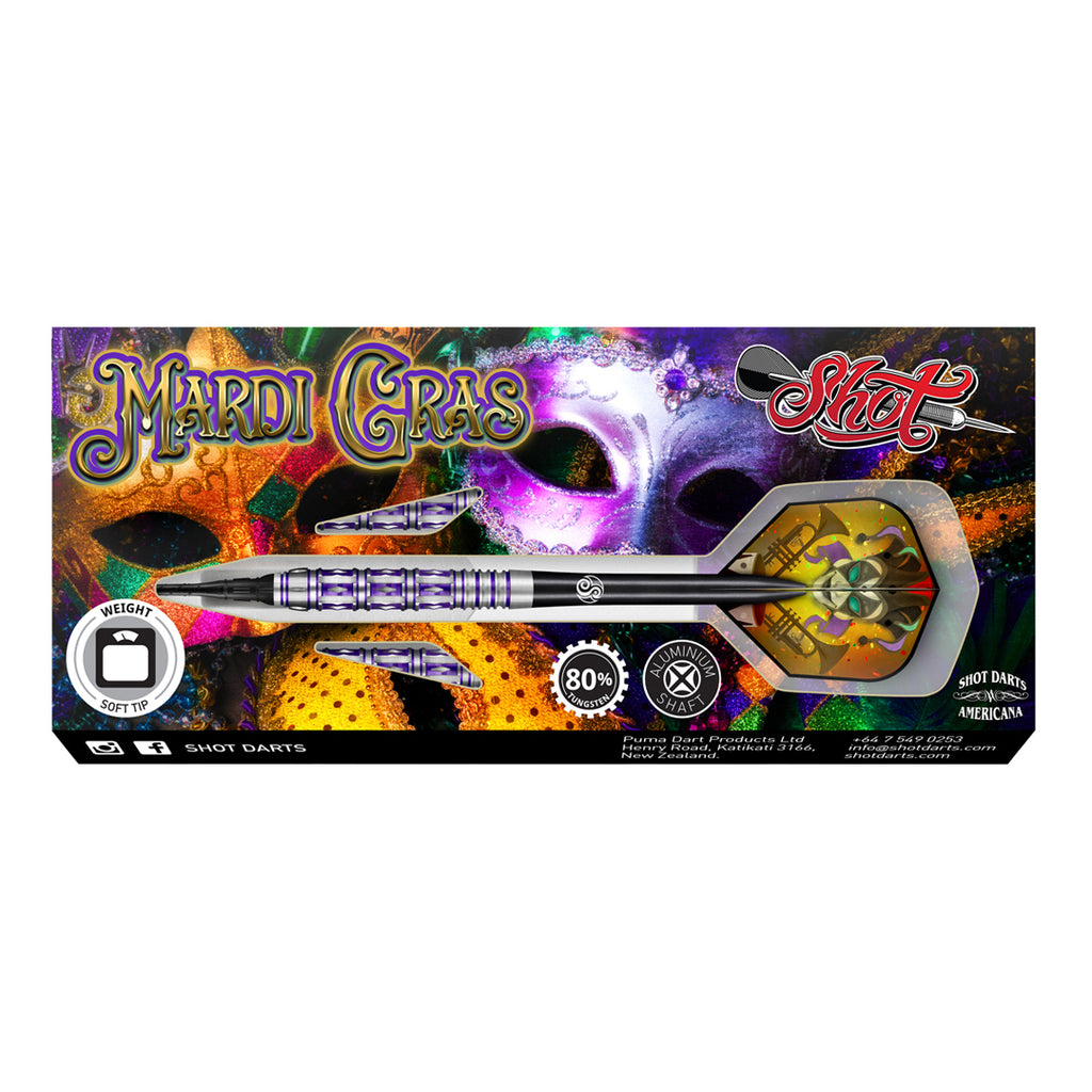 Softtip Shot Americana Mardi Grass 80% 18 gram