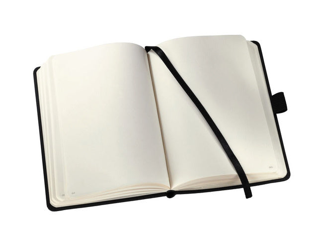 notitieboek sigel chamois papier 80g m2 14,8x21cm blanco geribbeld 194blz 97vel