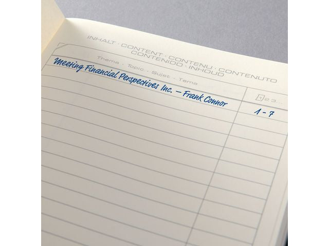 notitieboek sigel chamois papier 80g m2 14,8x21cm blanco geribbeld 194blz 97vel