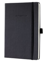 notitieboek sigel a5 213x295x20mm 80g m2 zwart geruit