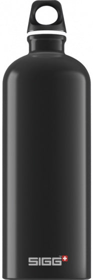 Sigg | traveller 1.0l black | aluminium drinkfles