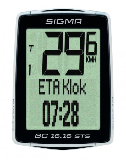 fietscomputer BC 16.16 STS CAD zwart