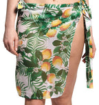strandrok Trezza dames chiffon groen/wit one-size