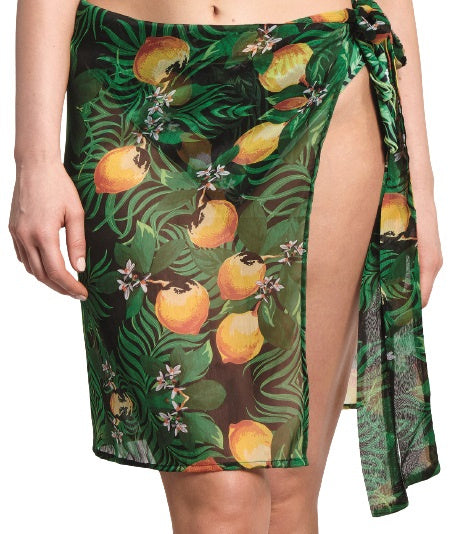 strandrok Trezza dames chiffon groen one-size