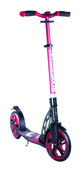 stuntstep Junior Voetrem Rood/Zwart