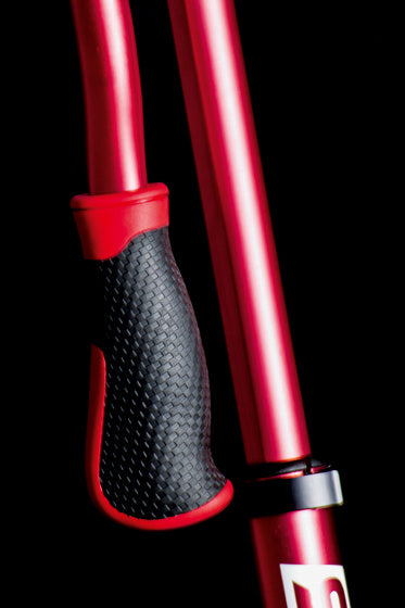 stuntstep Junior Voetrem Rood/Zwart