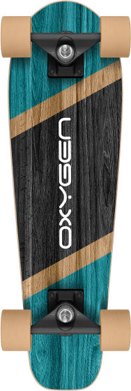 Skids control Oxygen Cruiser skateboard 70 x 20 cm zwart beige