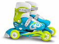 inline skates verstelbaar blauw/groen maat 27-30