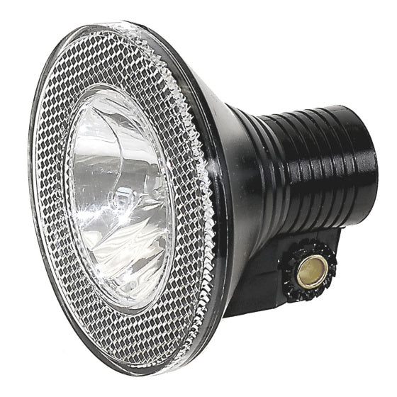 Koplamp 10 Lux halogeen zwart