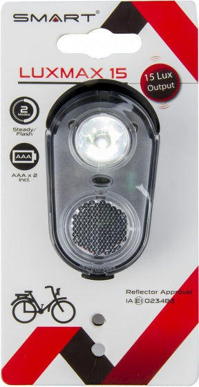 Smart Voorlicht batterij 15 lux led zwart